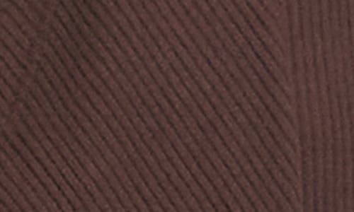 Karen Kane Rib Draped Open Front Cardigan In Brown