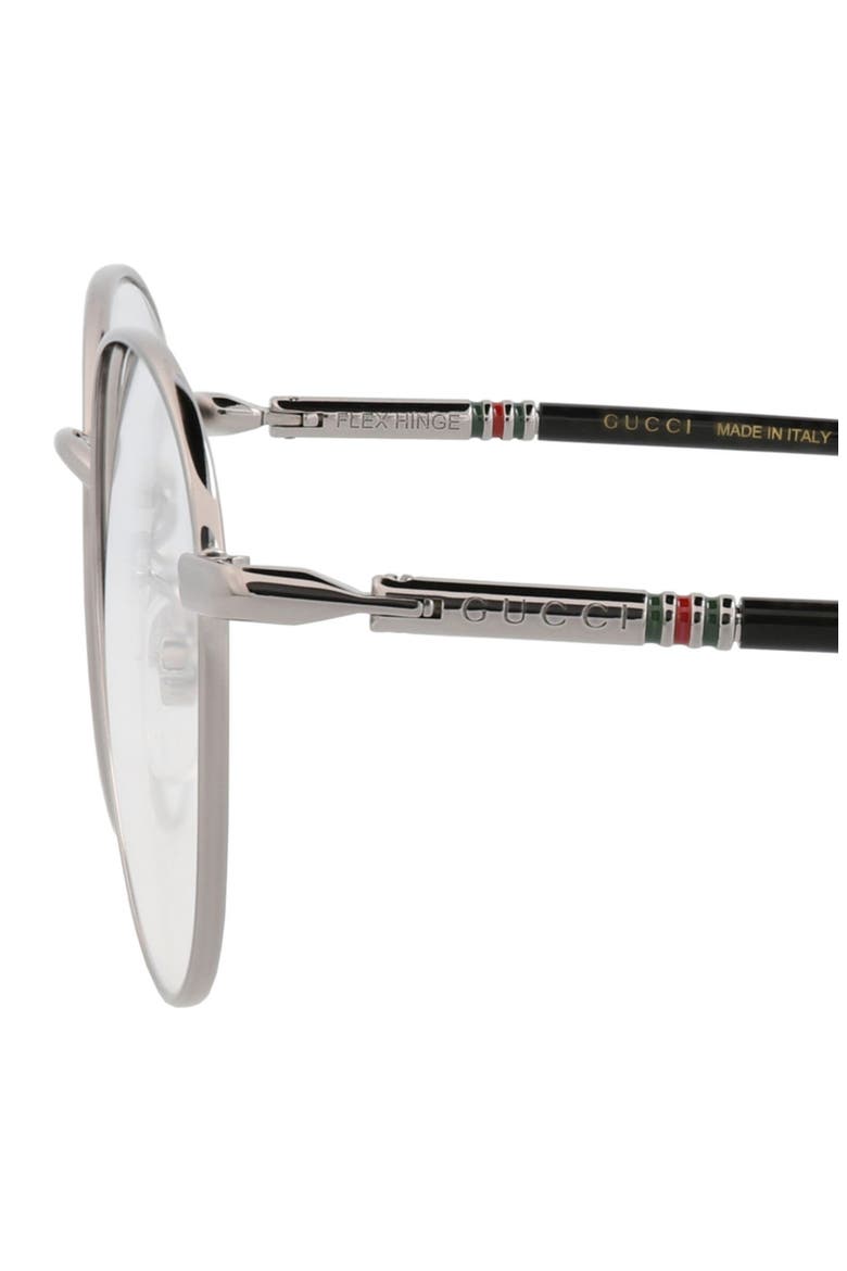 51mm Round Optical Glasses, Alternate, color, RUTHENIUM BLACK TRANSPARENT