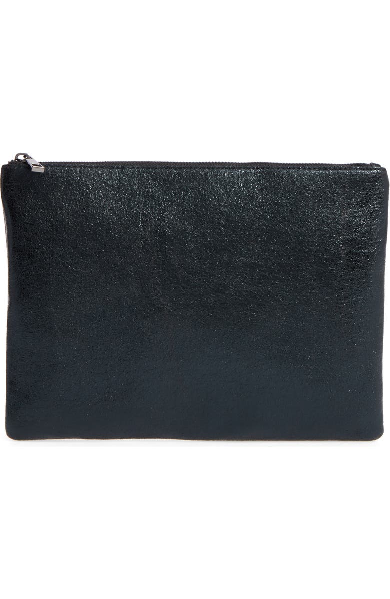 BP. Faux Leather Large Zip Pouch, Main, color,