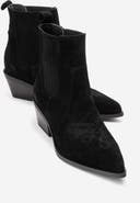 Forever & Always Shoes Julieta Leather Block Heel Western Boot