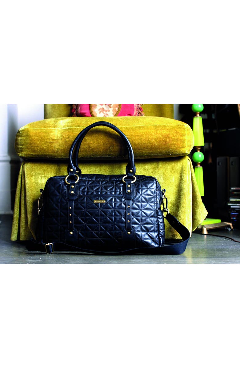 Storksak Elizabeth Leather Diaper Bag, Alternate, color,