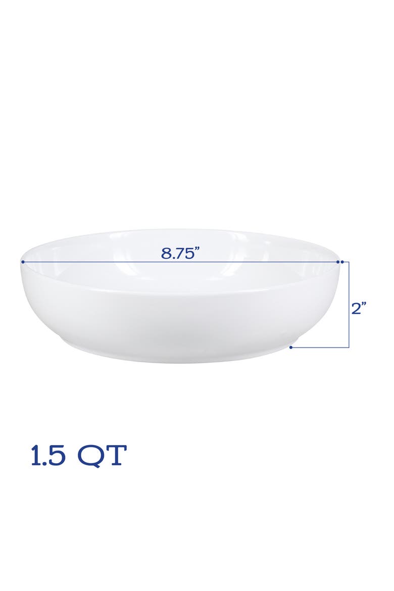 Whatever Set of 4 Dinner Bowl Set, Alternate, color, WHITE