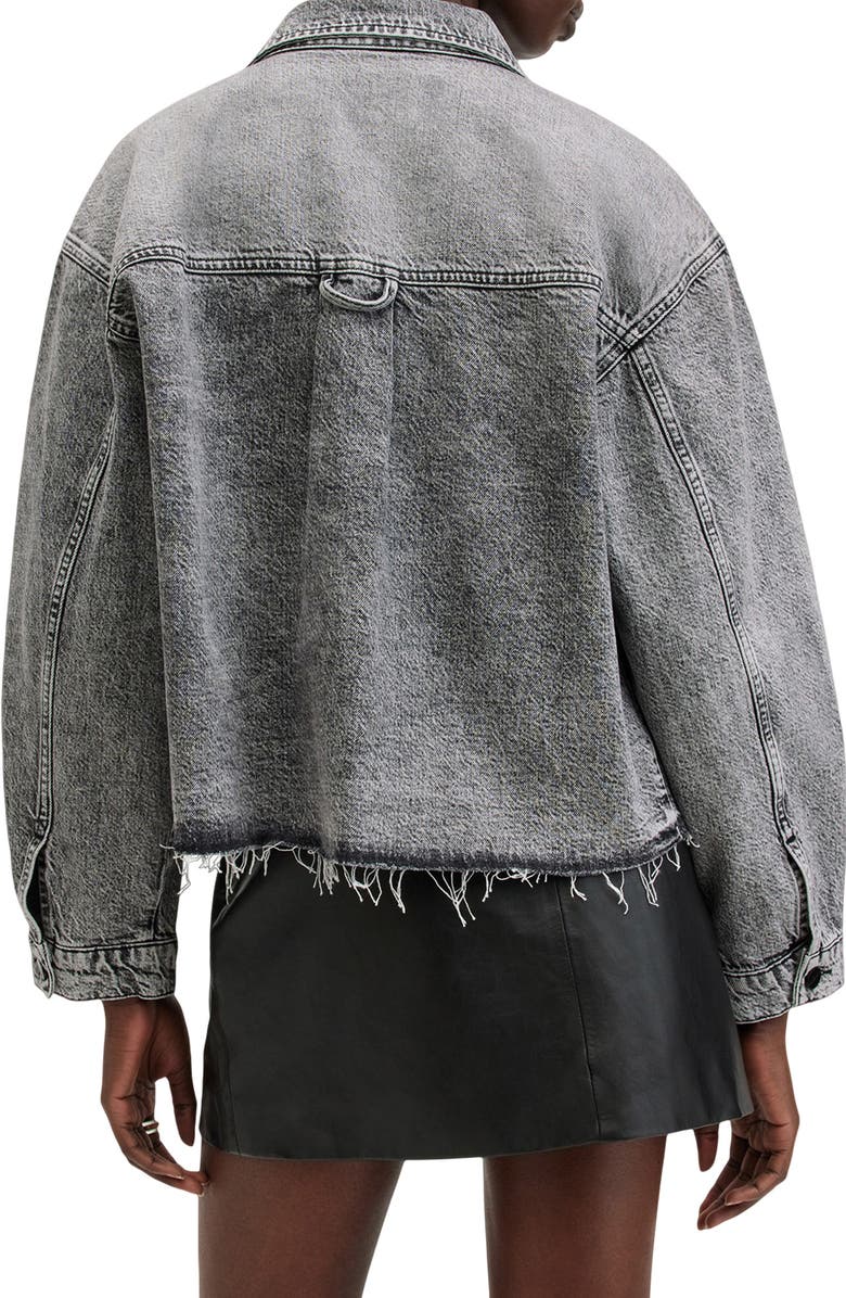 AllSaints Nicky Denim Shacket, Alternate, color, 