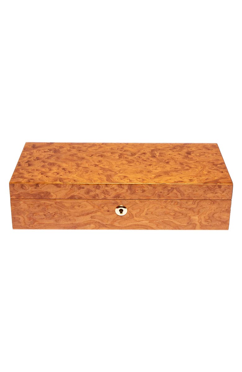Rapport London HERITAGE FIVE WATCH BOX, Alternate, color, Burr Walnut