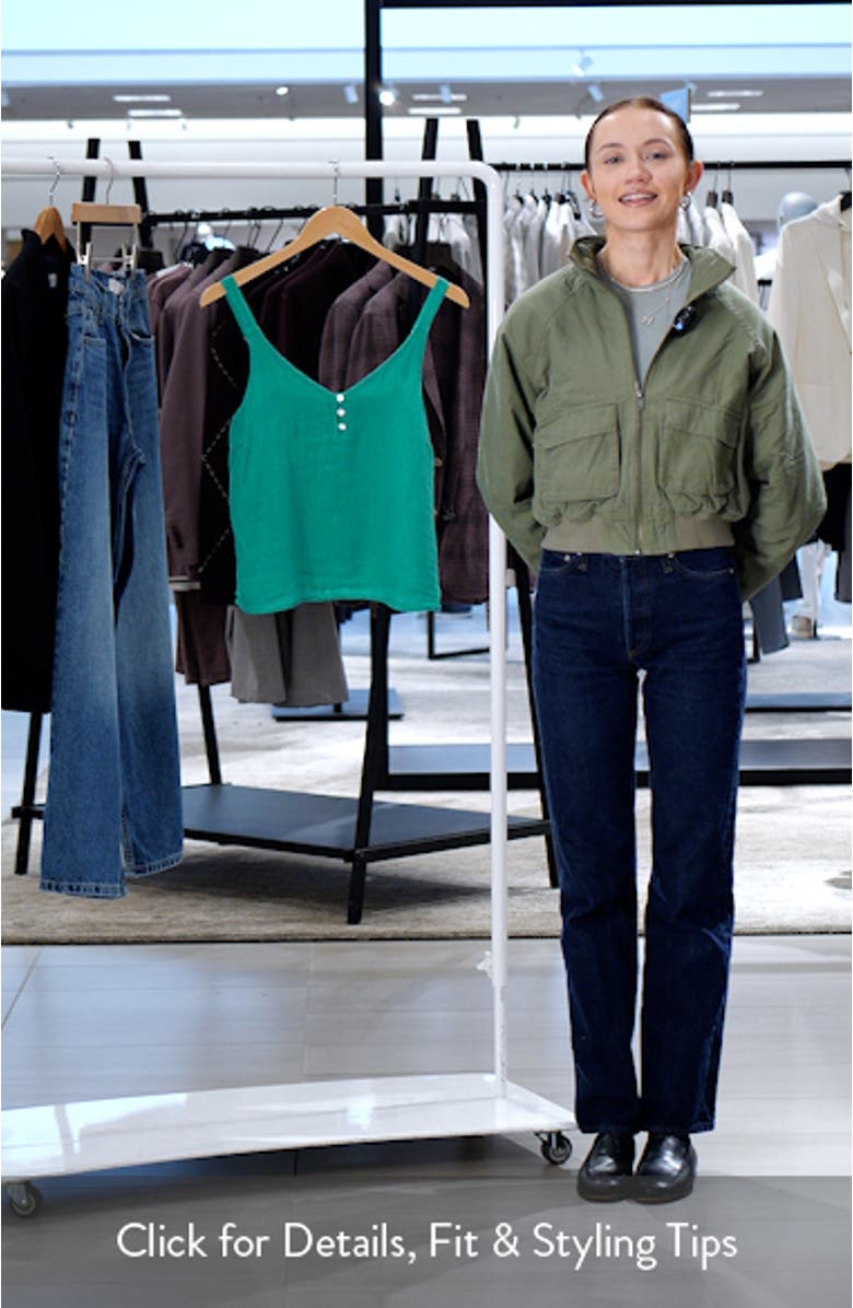 Front Button Linen Camisole, sales video thumbnail