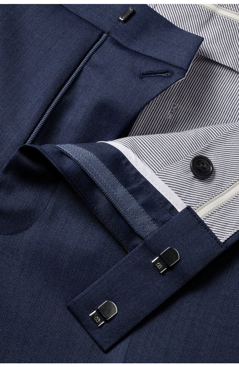 Charles Tyrwhitt Ultimate Performance Sharkskin Suit Trousers, Alternate, color, Royal Blue