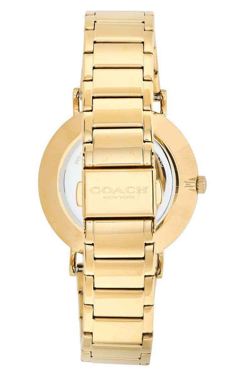 COACH Perry Bracelet Strap Watch, 36mm, Alternate, color, Gold/ Silver White