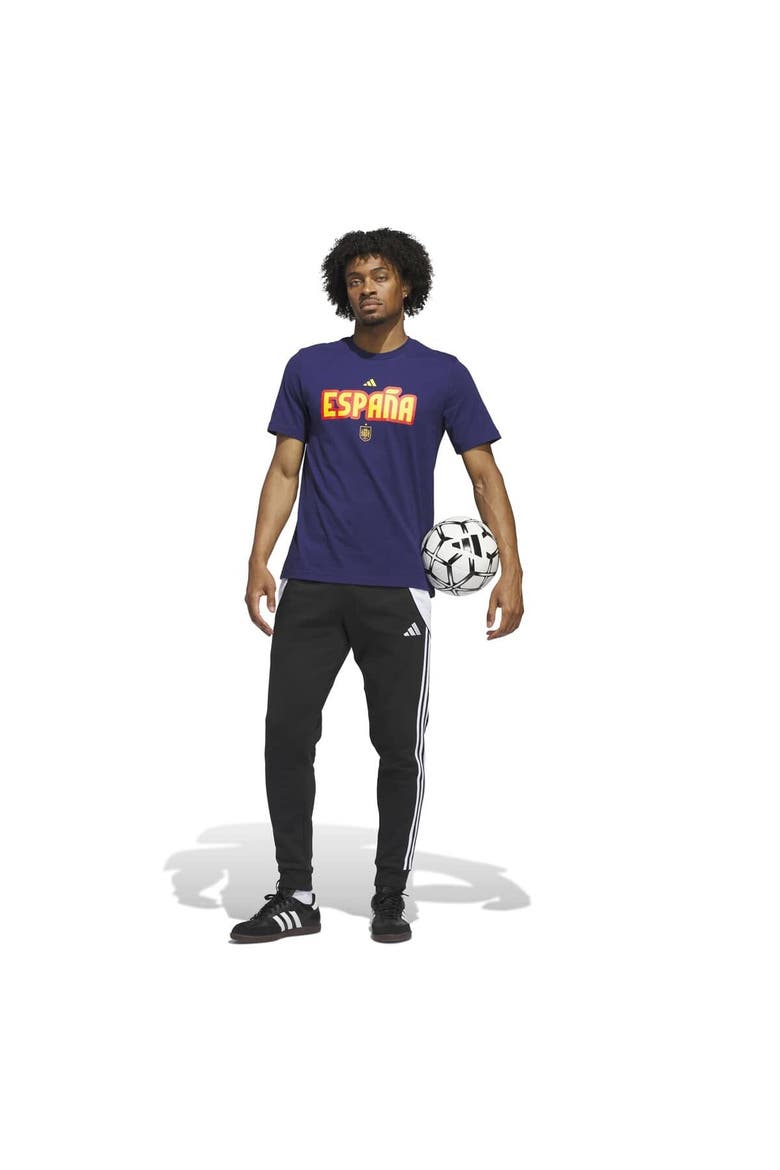 Men's adidas Navy Spain National Team Jersey Hook T-Shirt, Alternate, color, Navy