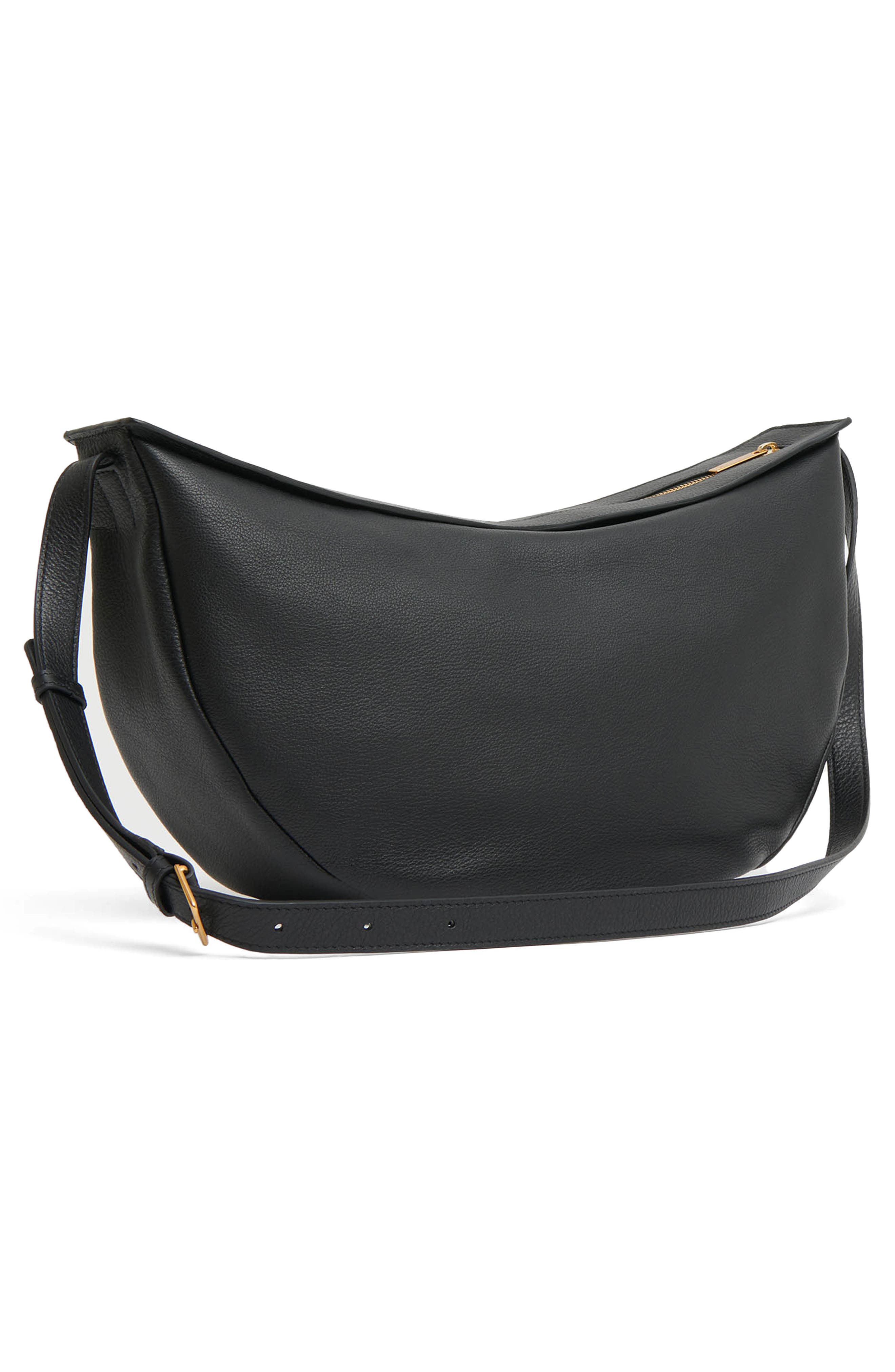 Mansur Gavriel Large Moon Leather Sling Bag, Alternate, color, 