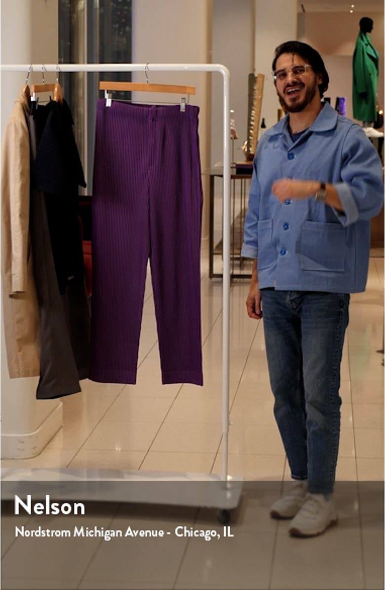 Pleated Straight Leg Pants, sales video thumbnail
