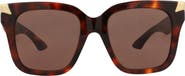 McQueen 53mm Square Sunglasses