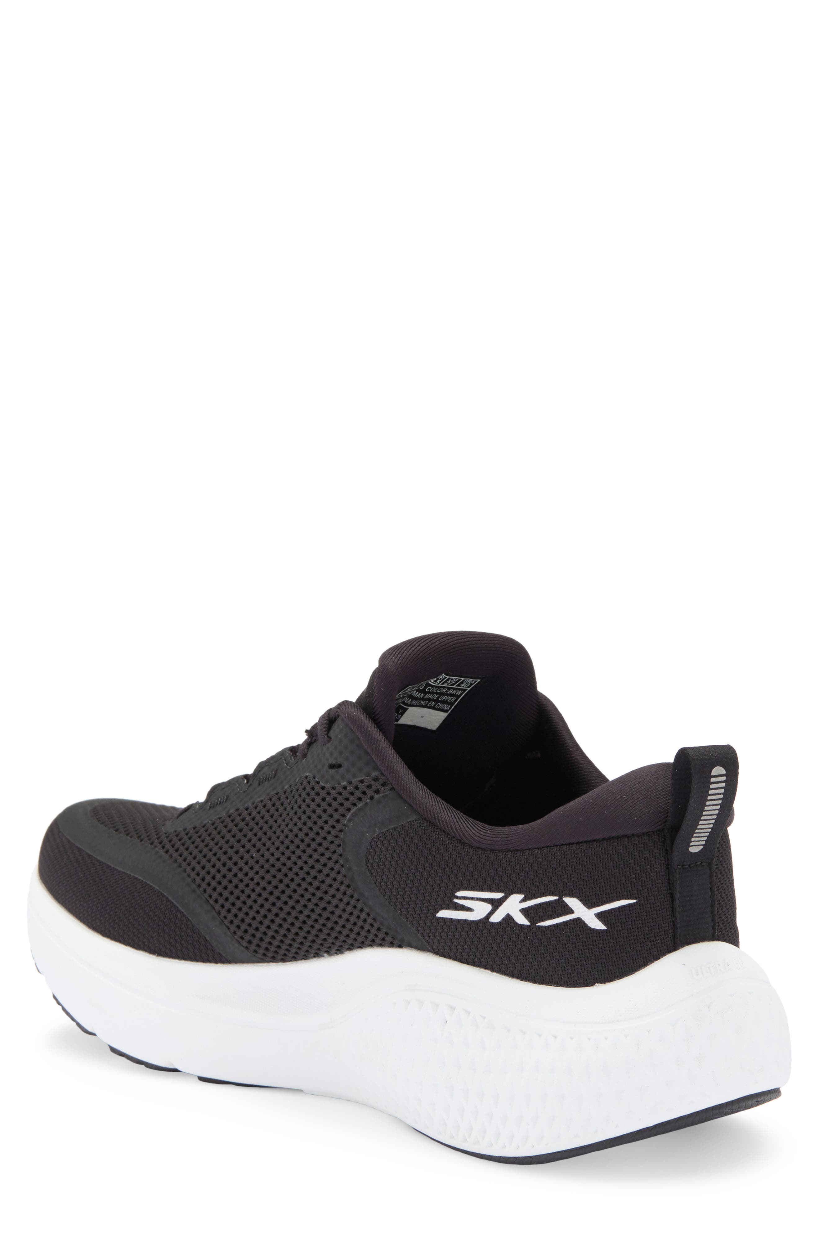 GO RUN Supersonic Max Running Shoe, Alternate, color, BLACK/ WHITE