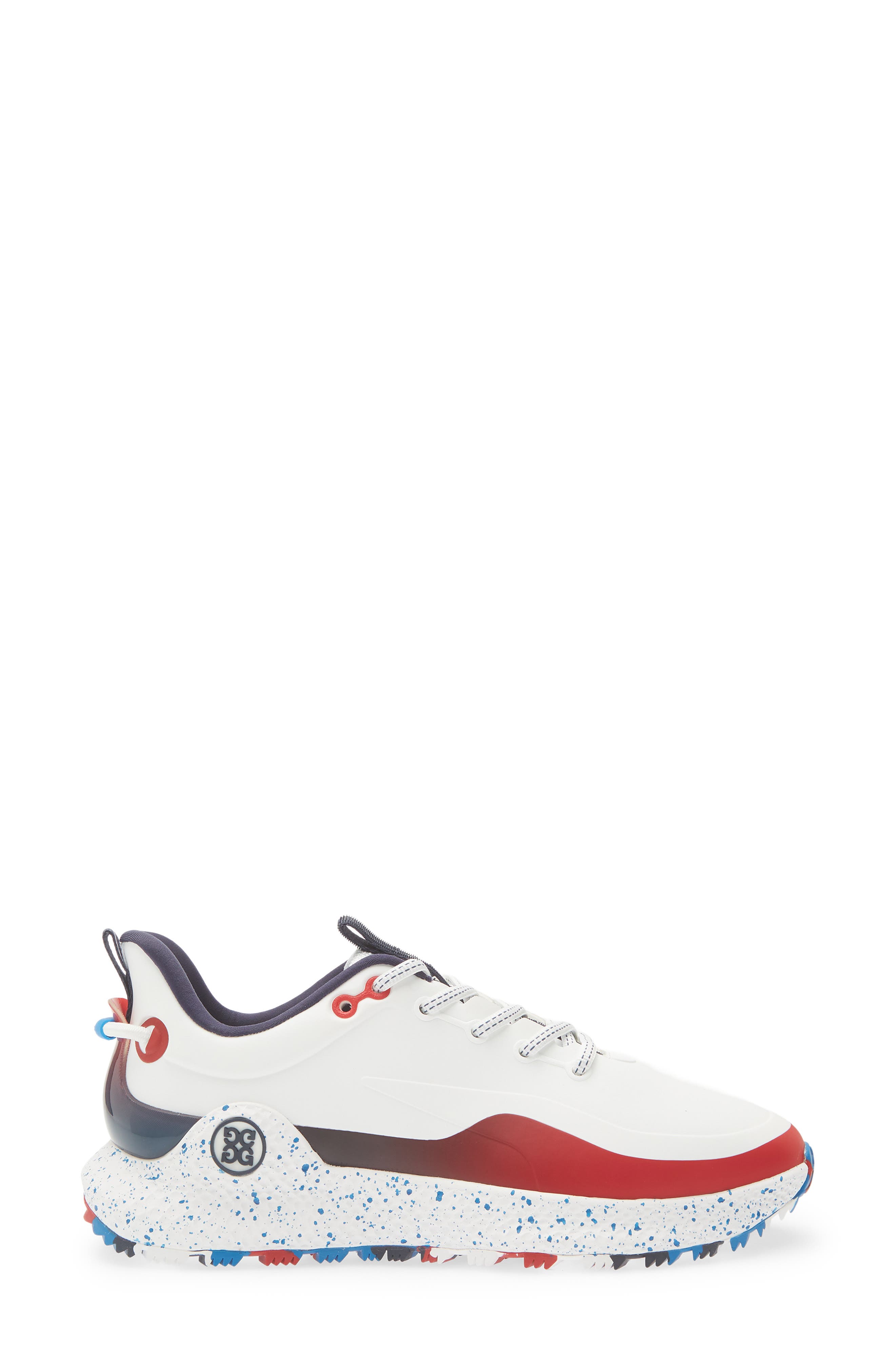 G/FORE MG4+ O2 Gradient Golf Shoe, Alternate, color, Snow / Classic Red