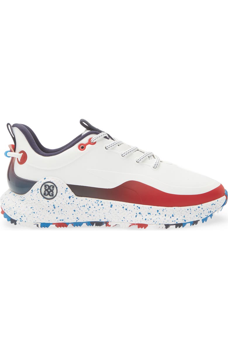 G/FORE MG4+ O2 Gradient Golf Shoe, Alternate, color, Snow / Classic Red