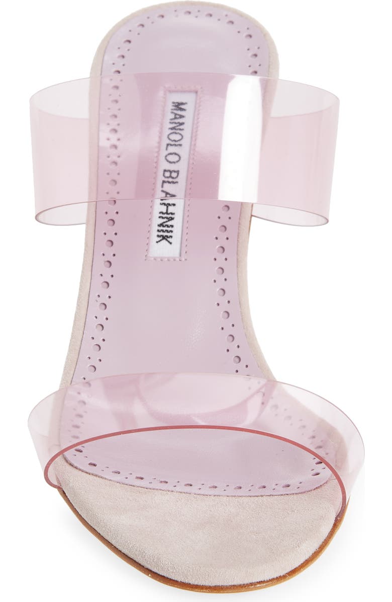 Manolo Blahnik Scolto Clear Double Strap Sandal, Alternate, color,