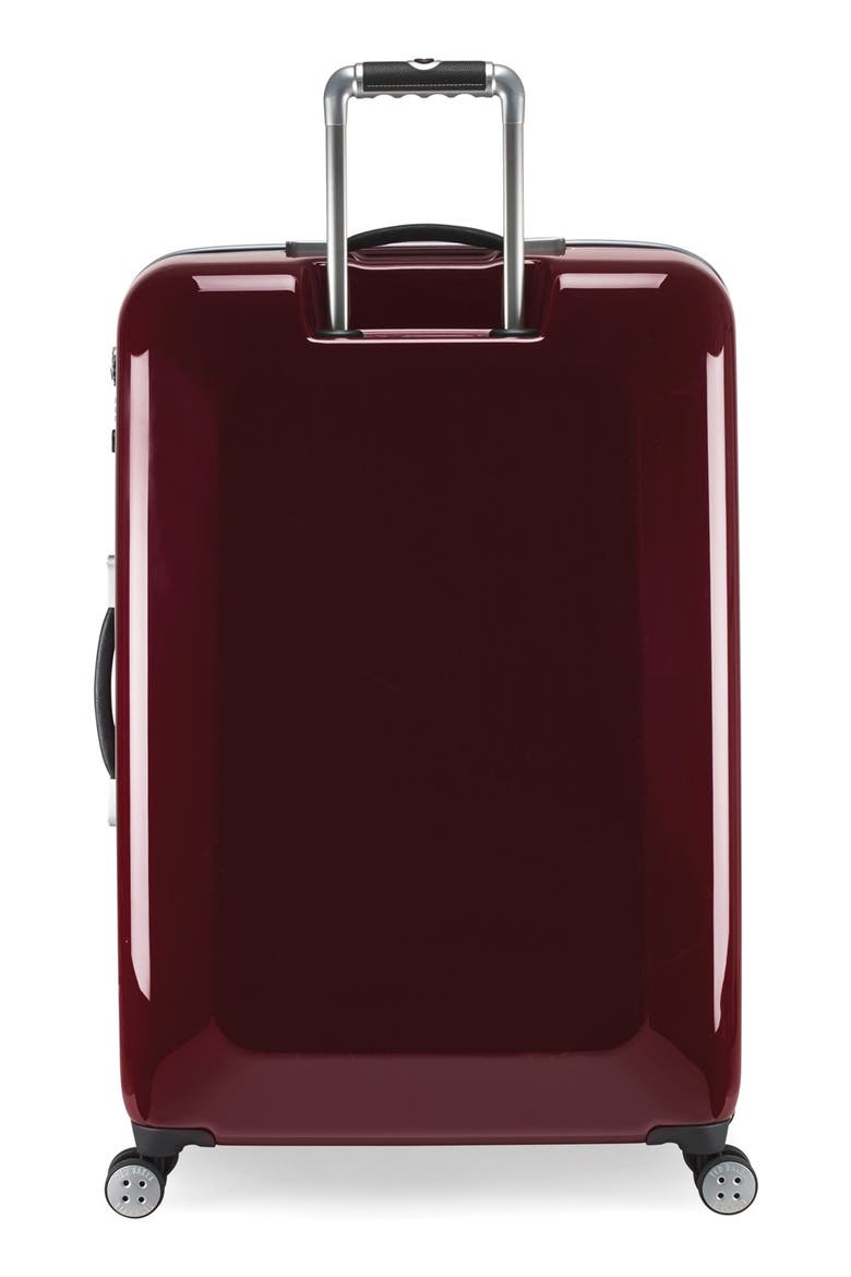 'Large Burgundy' Four Wheel Suitcase, Alternate, color, BURGUNDY
