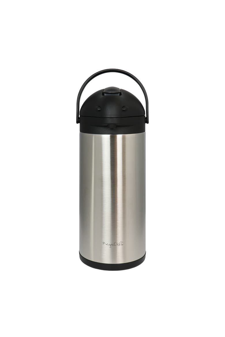 5.3 Quart Stainless Steel Vacuum Body Pump Cap Air Pot, Alternate, color, Grey