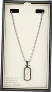 NORDSTROM RACK Men's Waterproof Etched Dog Tag