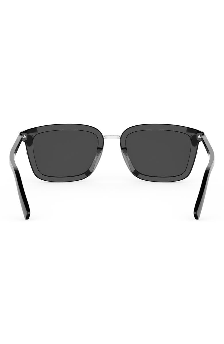 DIOR Blacksuit S18U 53mm Square Sunglasses, Alternate, color, Shiny Black / Smoke