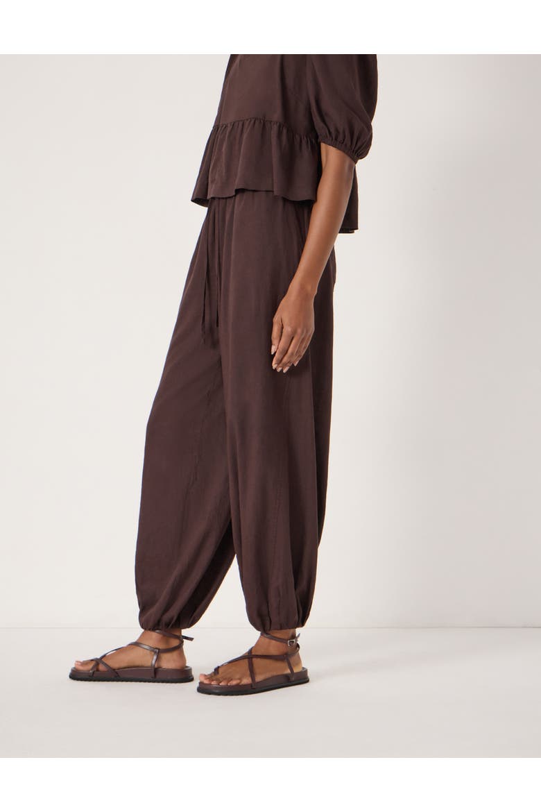 Tove Linen Balloon Beach Pants, Alternate, color, Dark Brown