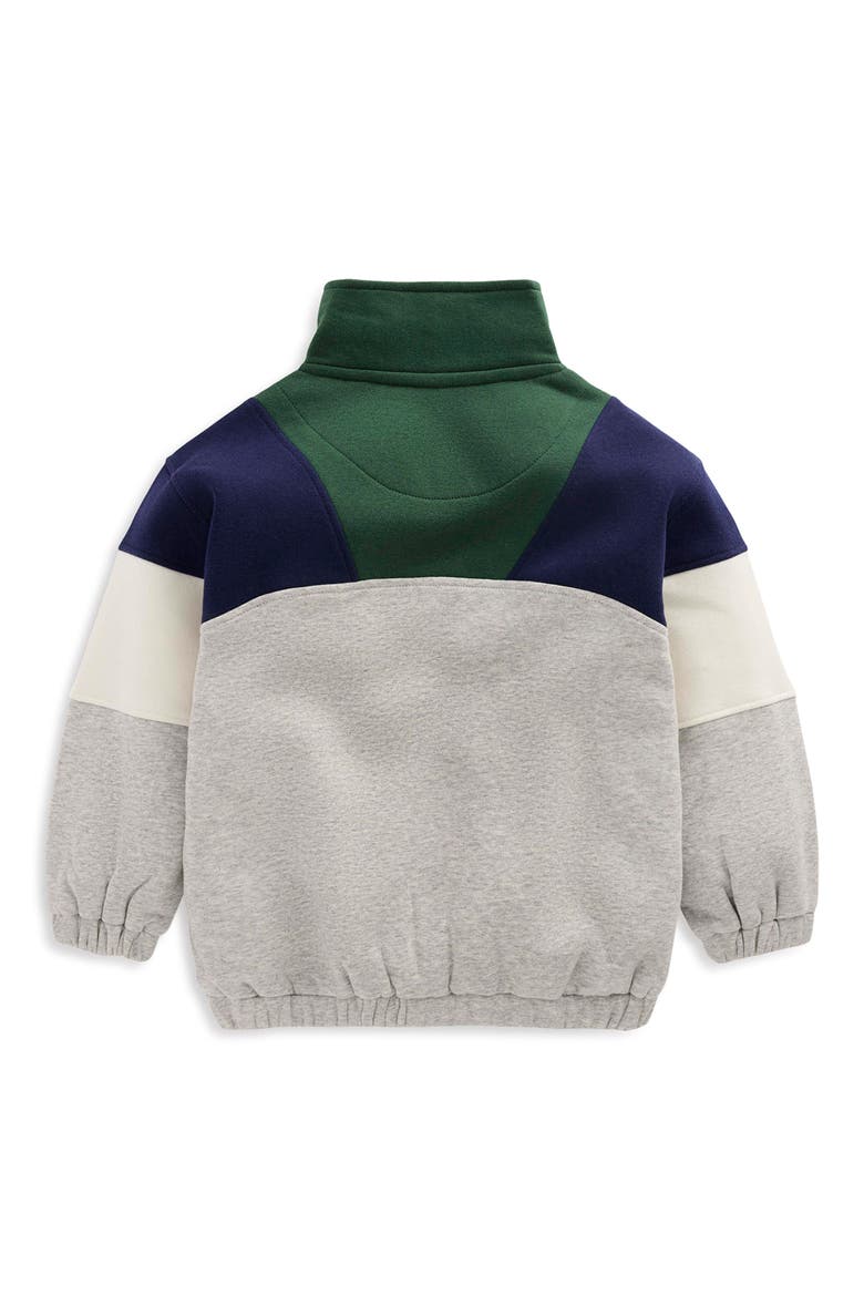 Kids' Colorblocked Half-Zip Pullover Sweatshirt, Alternate, color, GREY COLOURBLOCK