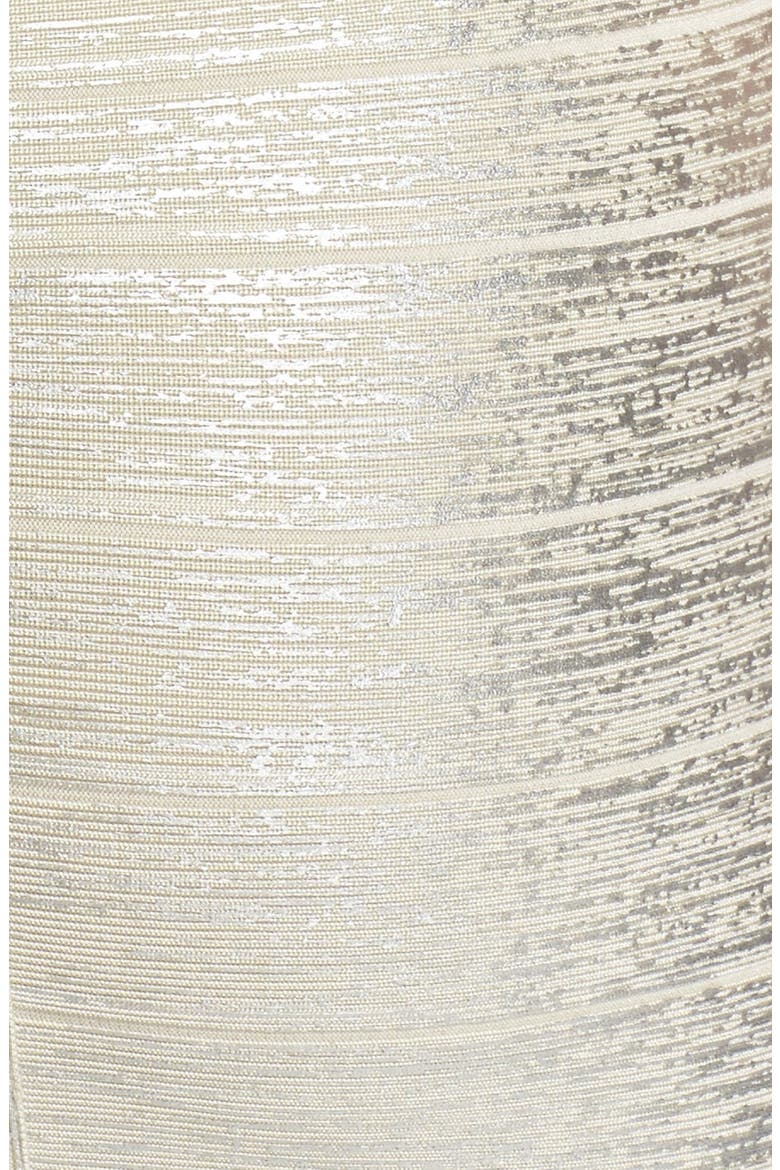 Metallic Bandage Dress, Alternate, color, SILVER