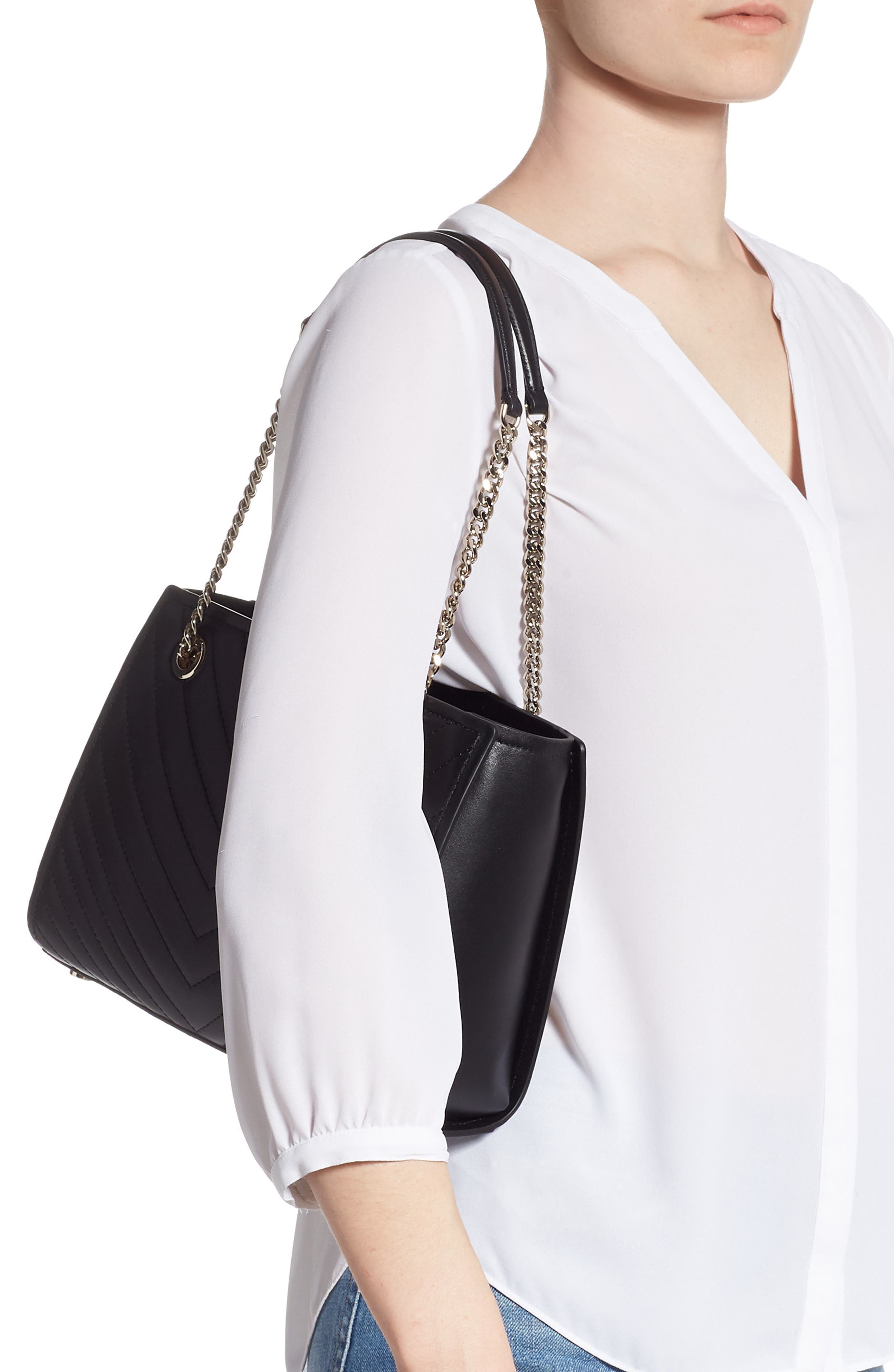 Kate Spade New York small amelia leather tote, Alternate, color, 