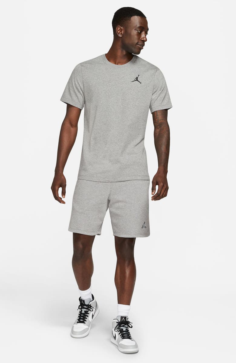 Jordan Jumpman Embroidered T-Shirt, Alternate, color, Carbon Heather/ Black