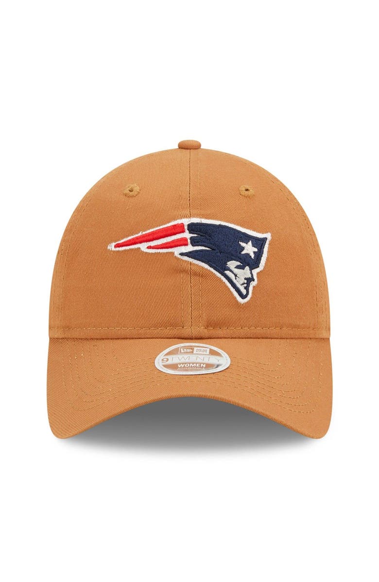 New Era Women's New Era Brown New England Patriots Core Classic 2.0 9TWENTY Adjustable Hat, Alternate, color, 