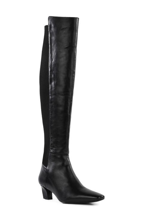 Casting Call Leather Over the Knee Boot