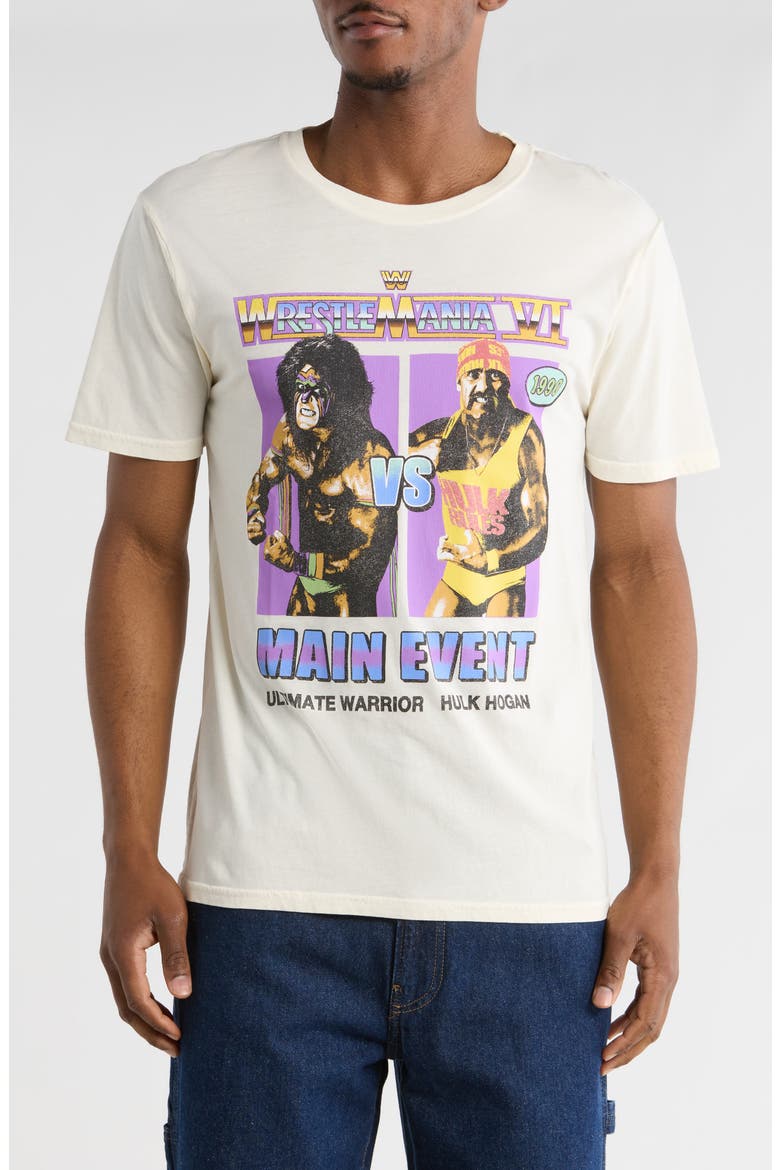 WrestleMania Graphic T-Shirt, Main, color, WHISPER WHITE