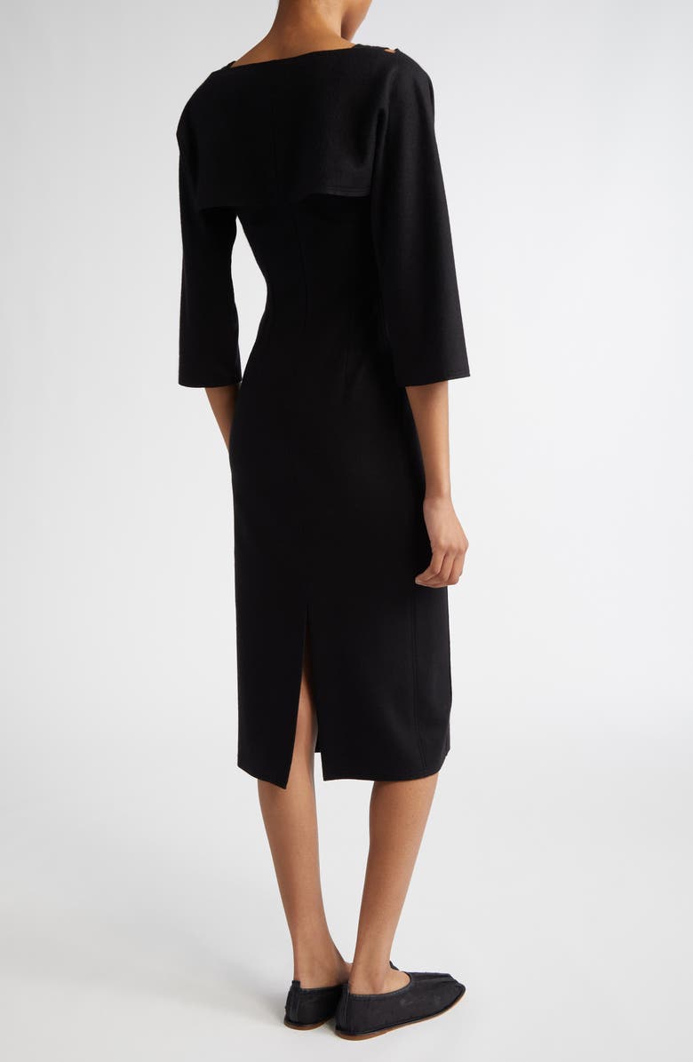 SETCHU Travel Cashmere & Cotton Midi Dress & Shrug Set, Alternate, color, 