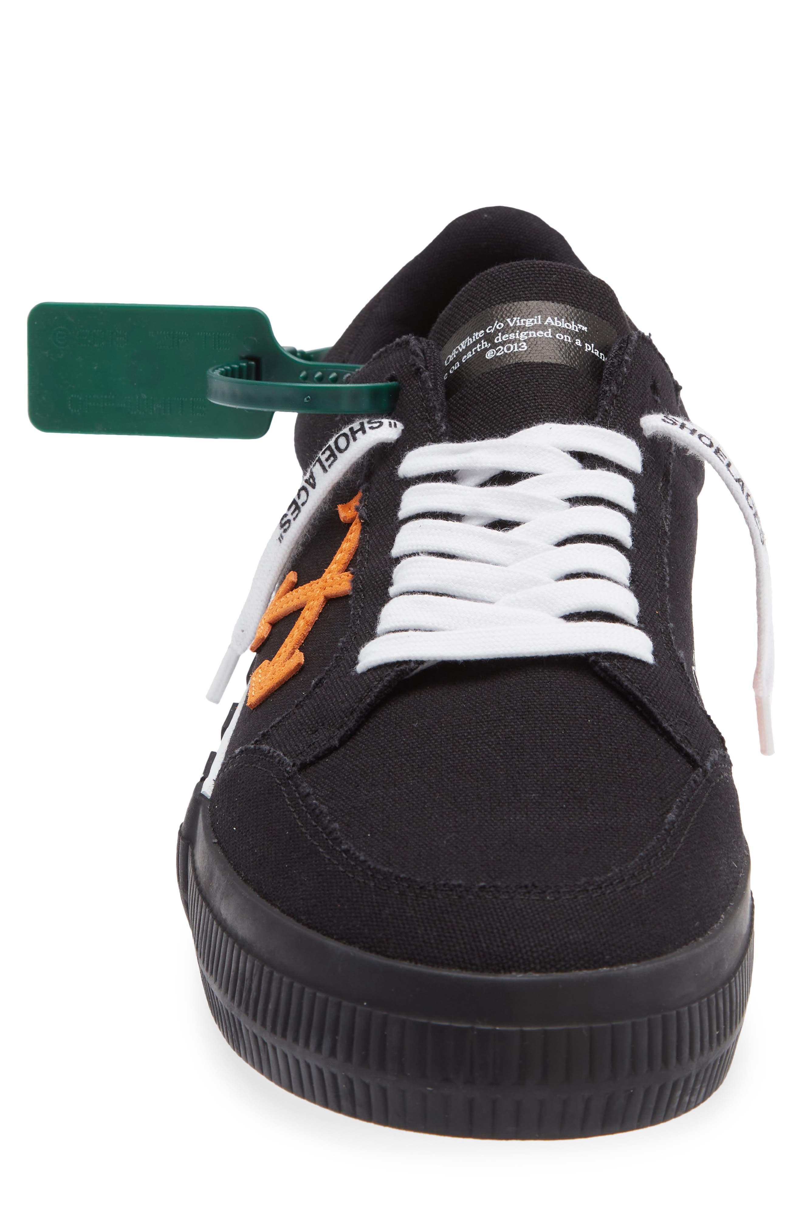 Off-White <p>Low Vulcanized Canvas Sneaker (Men)</p>, Alternate, color, Black Orange
