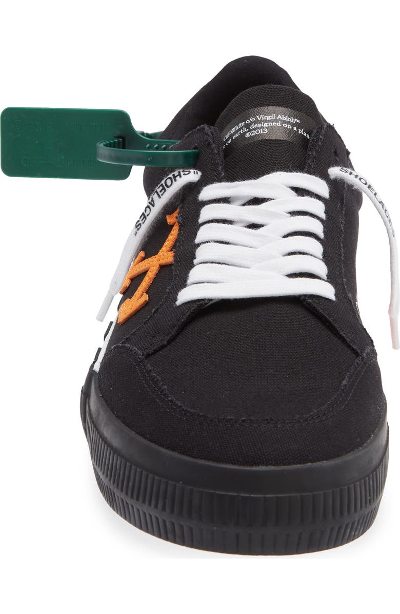 Off-White <p>Low Vulcanized Canvas Sneaker (Men)</p>, Alternate, color, Black Orange