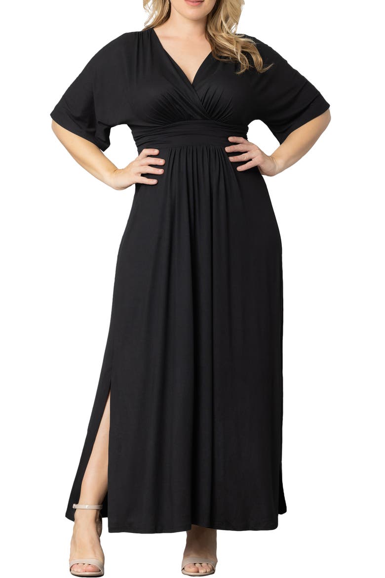 Vienna Maxi Dress, Main, color, BLACK NOIR