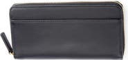 ROYCE New York Personalized Continental RFID Leather Zip Wallet