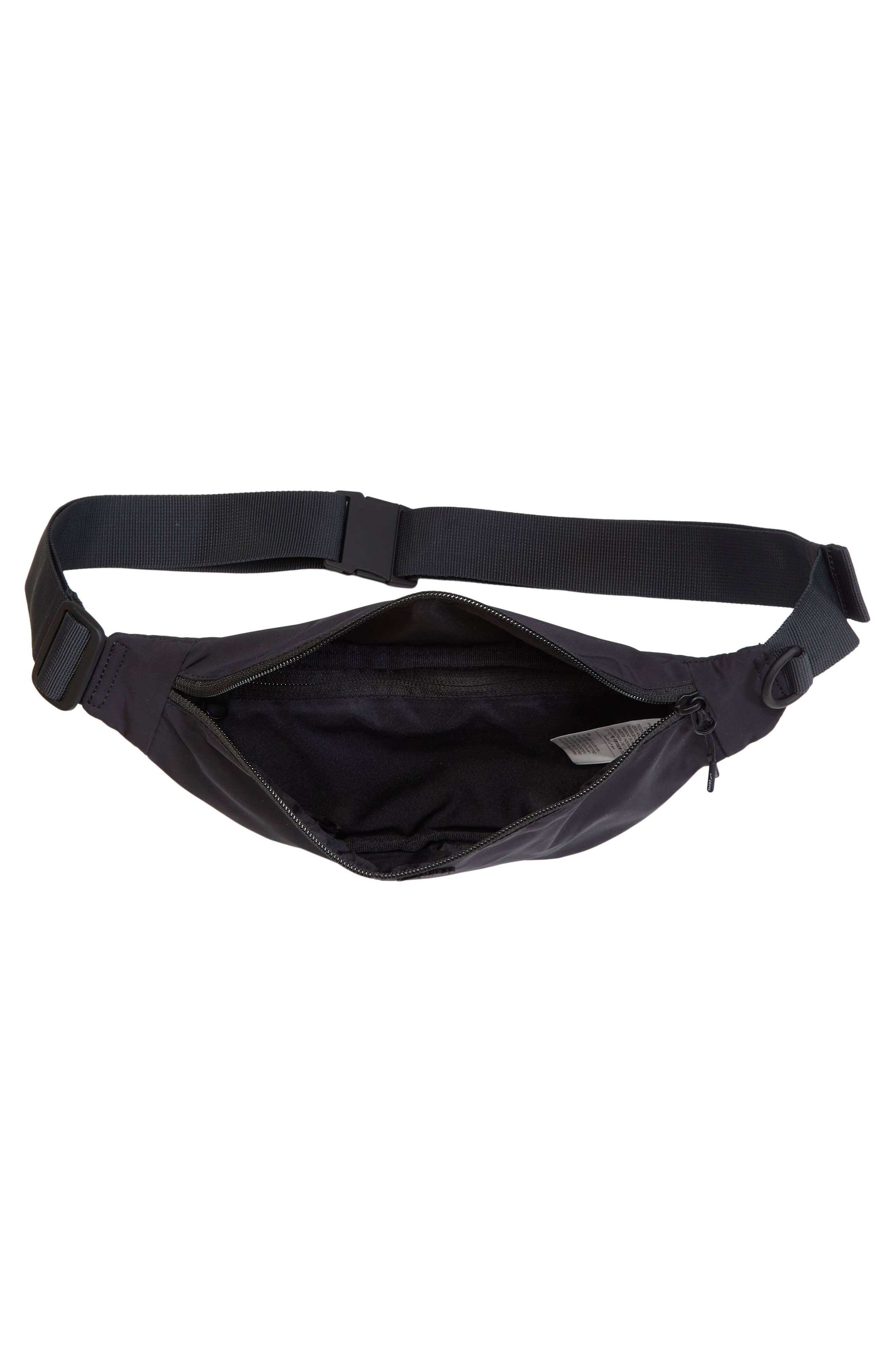 Nike Water Repellent Belt Bag, Alternate, color, Obsidian