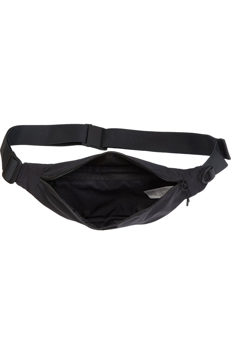 Nike Water Repellent Belt Bag, Alternate, color, Obsidian