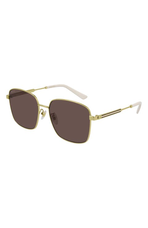 58mm Square Sunglasses
