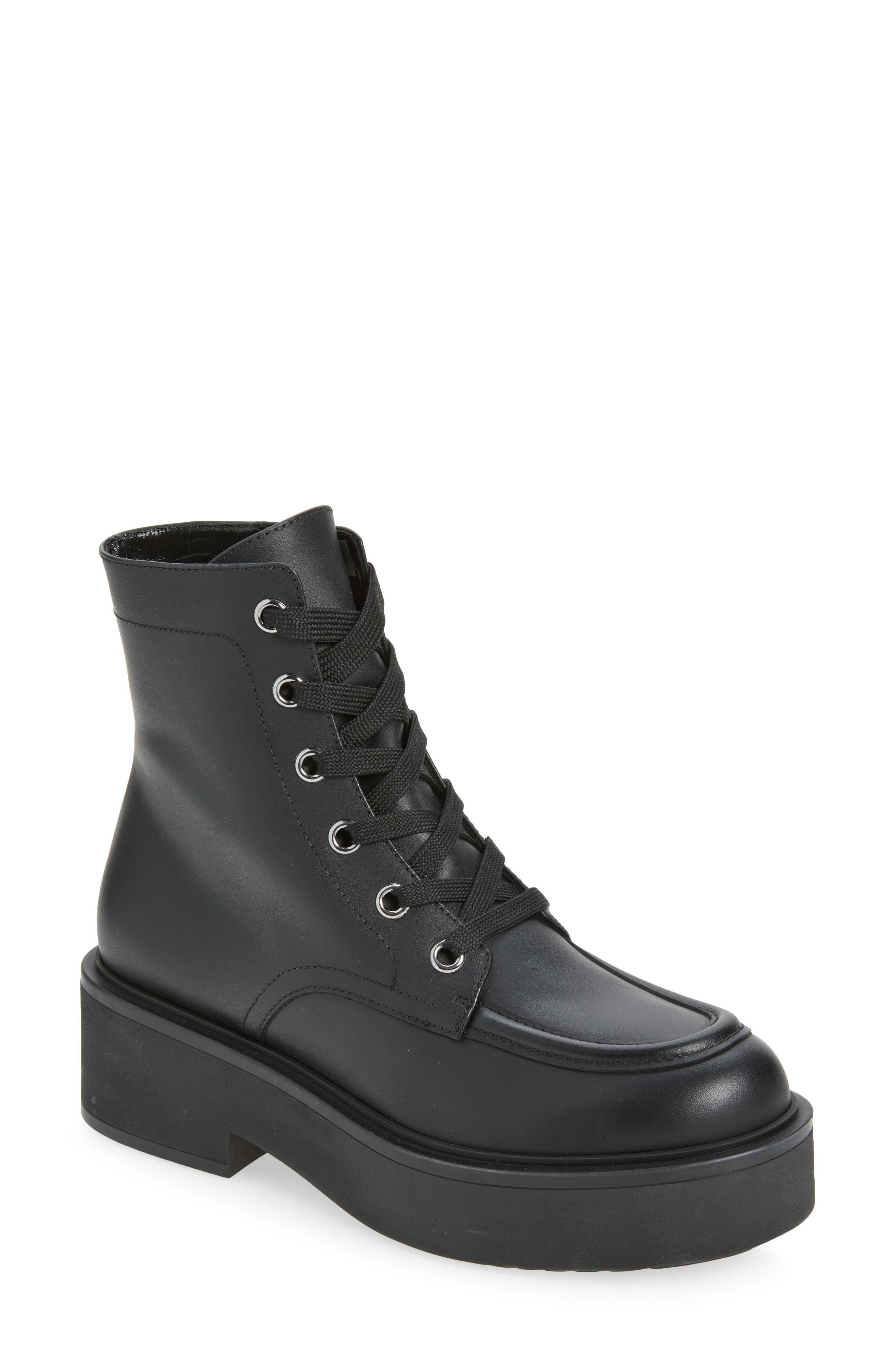 Paro Lace-up Boot, Main, color, BLACK