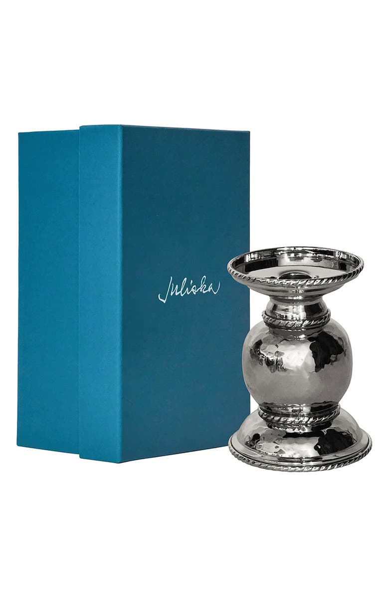 Juliska Graham 5-Inch Candleholder, Alternate, color, Silver