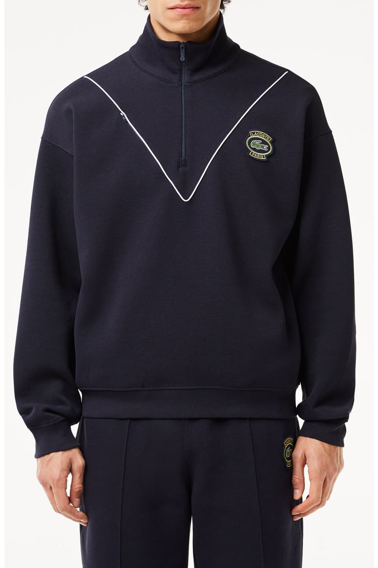Loose Fit Quarter Zip Pullover, Main, color, HDE ABIMES