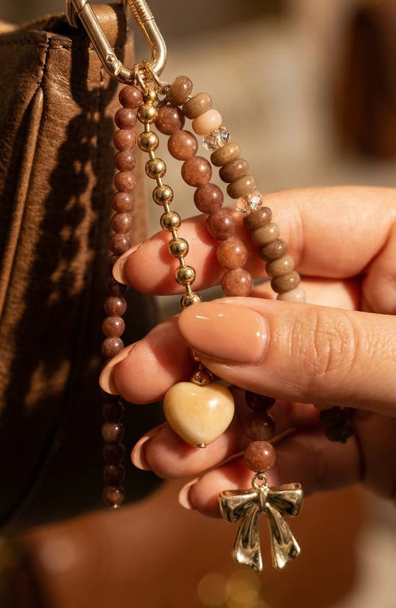 MacRae & Co. Lucy Bag Charm, Alternate, color, Brown