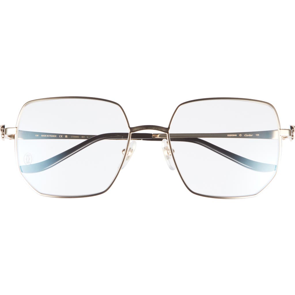 Cartier 57mm Rectangular Optical Glasses