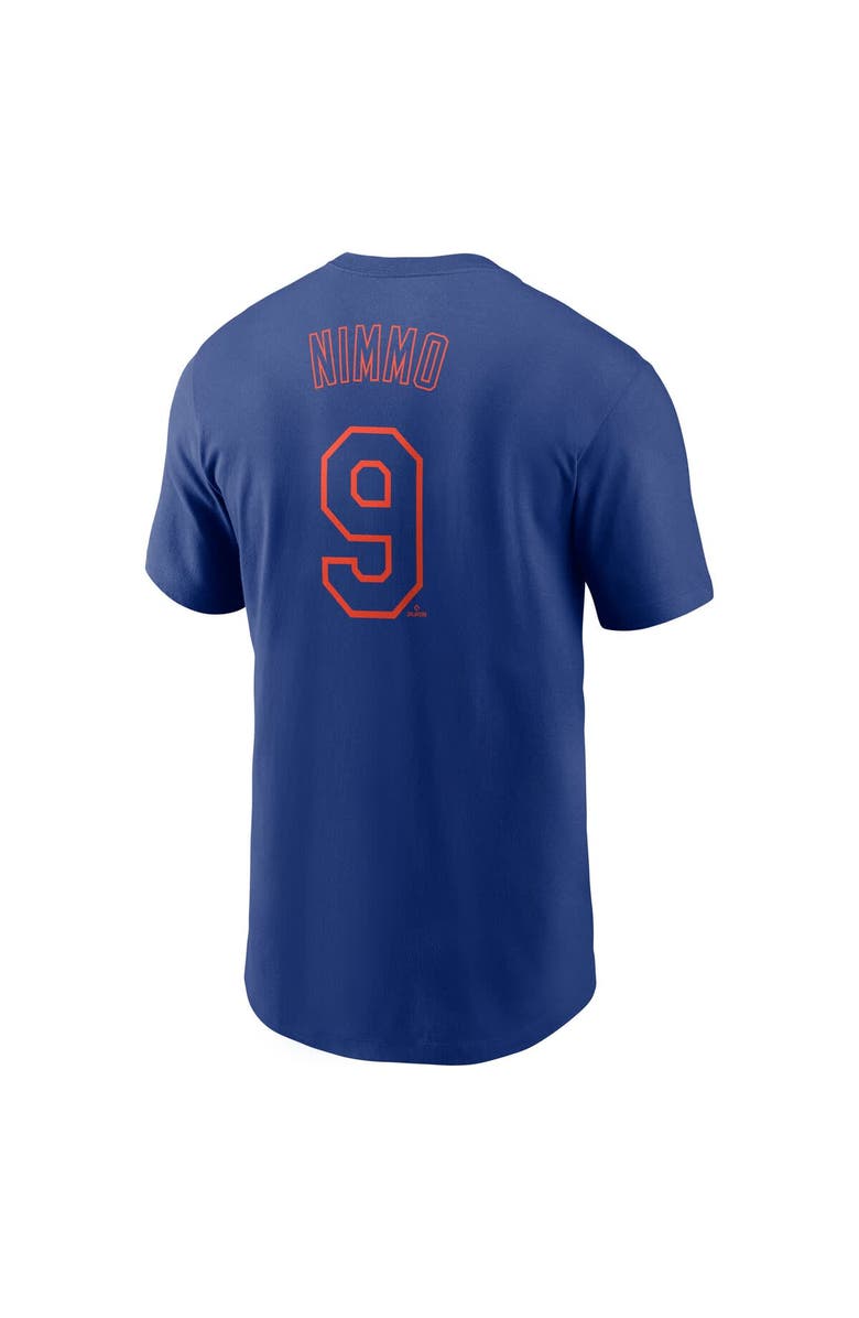 Nike Men's Nike Brandon Nimmo Royal New York Mets Fuse Name & Number T-Shirt, Alternate, color, Royal