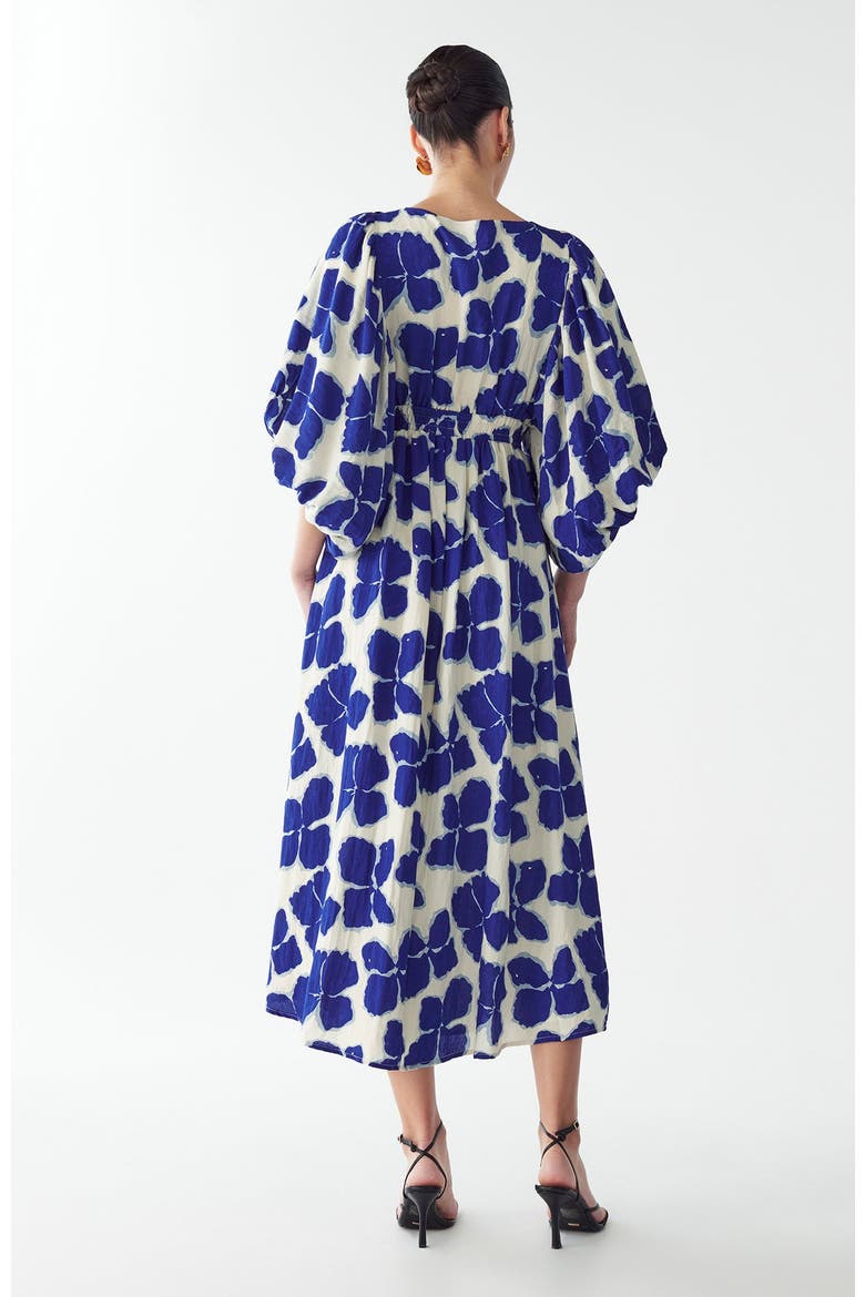 Vera Midi Dress, Alternate, color, Blue Wildflower