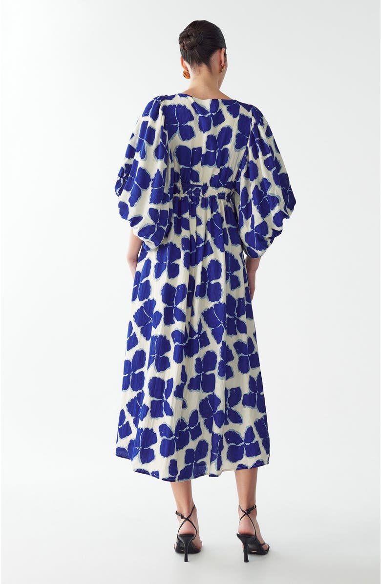 ST MRLO Vera Midi Dress, Alternate, color, Blue Wildflower