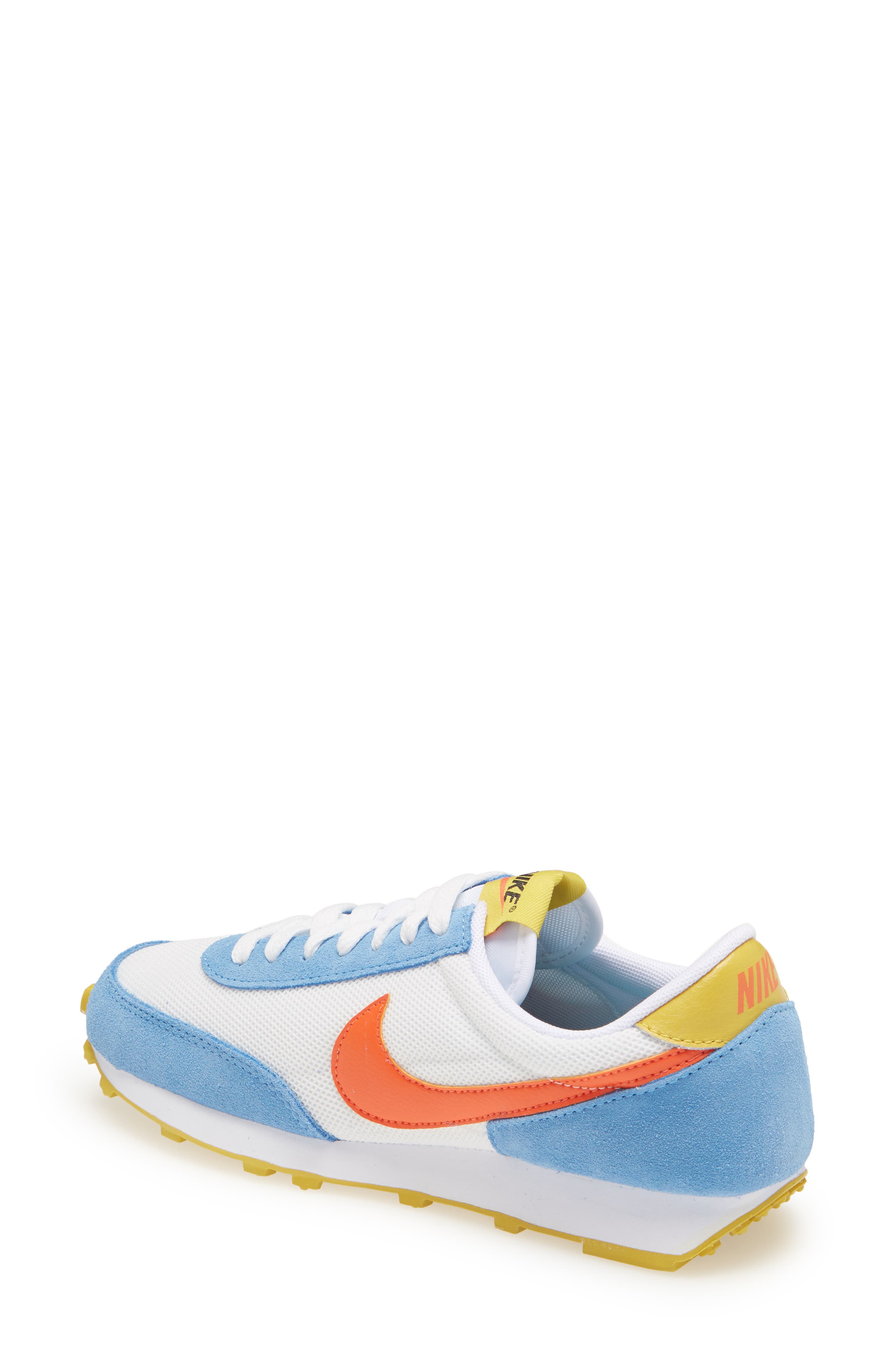 Daybreak Sneaker, Alternate, color, UNIVERSITY BLUE/ ORANGE/ WHITE