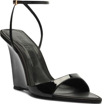 Elodie Ankle Strap Pointed Toe Wedge Sandal