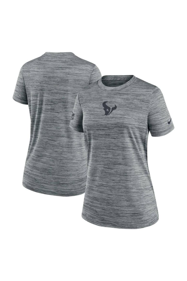 Women's Nike Gray Houston Texans Sideline Velocity Performance T-Shirt, Alternate, color, Gray